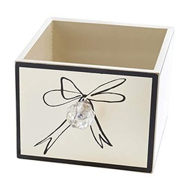 B&S Designs Desk Organizer Cube, Bow, 5 x 5