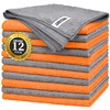 FIXSMITH Microfiber Cleaning Cloth -Pack of 12, Highly Absorbent Cleaning