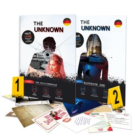 The Unknown Bundle: Fall 1 & 2 - Exciting Crime Adventures, Investigator Game Set, True Crime Puzzle Fun for Home, 1-6 Players