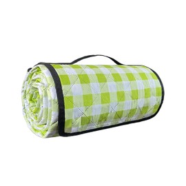 BSDPREF Extra Large Picnic Outdoor Blanket, 80''x80'' Waterproof Foldable Blankets Gingham Picnic Mat for Beach, Camping Grass Lawn Park Accessories Cute Couples Gift Ideas Wedding Registry-Green