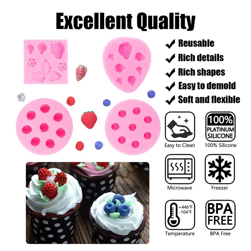 Moldes de Frutas Silicona (SS-95)