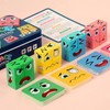 Hiwtonk Wooden Face Changing Building Blocks Game - Montessori Block