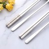 Buyer Star Stainless Steel Korean Chopsticks Spoons and Fork Set,