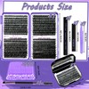 DIY Lash Extension Kit 840Pcs D Curl Individual Lash Clusters