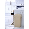 Superio Kitchen Trash Can 13 Gallon Beige, Plastic Waste Bin