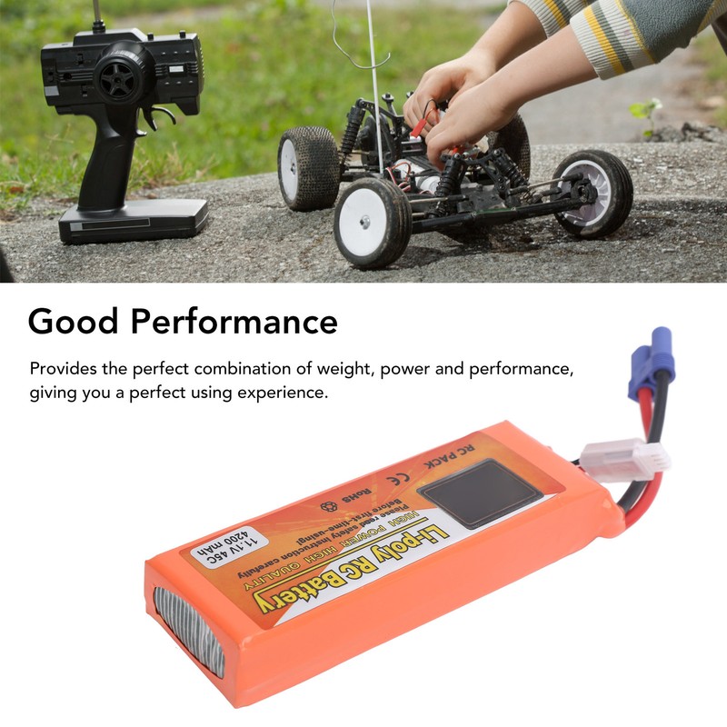 11.1v 4200mah 45C Rechargeable Toy Lithium Battery with EC5 Plug