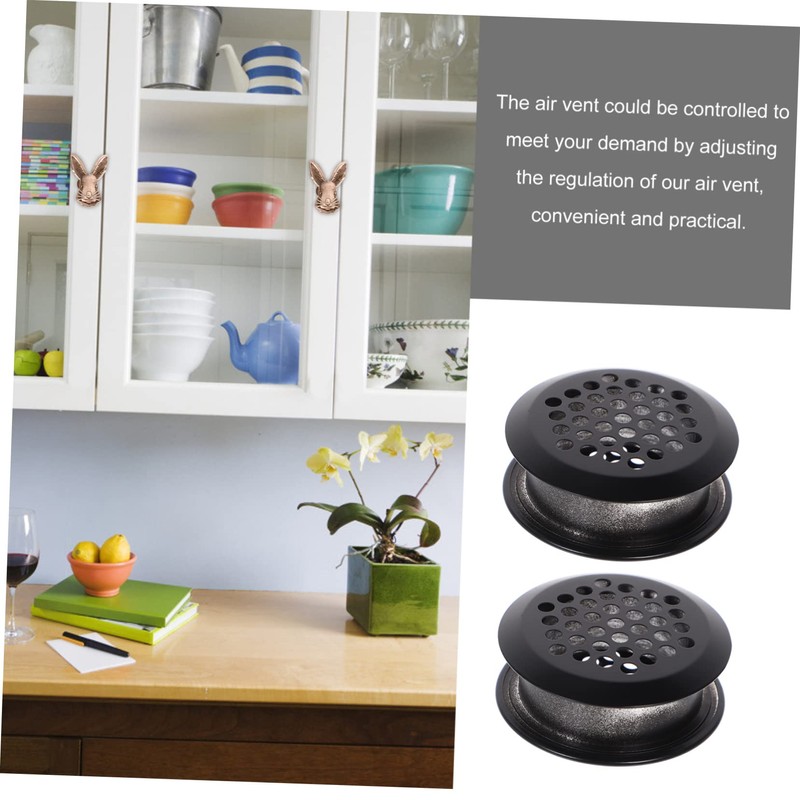 Operitacx 8 Pcs Round Cabinet Ventilation Air Vent Holes for