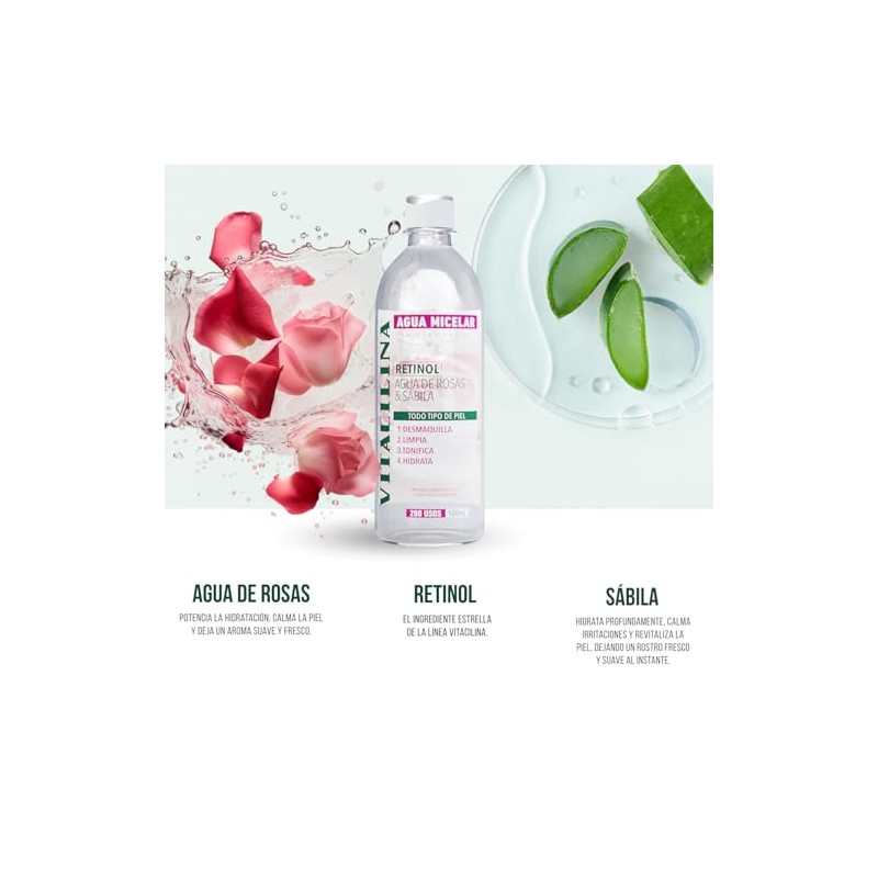 Vitacilina Agua de Rosas Micelar 500 ml