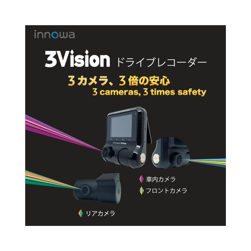 innowa 3Vision 3 Camera, Front, Middle and Rear 3 Cameras,