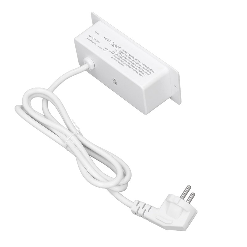 Concealed Table Socket, Integrated Socket, EU Plug, 230-265V, Fireproof PC,