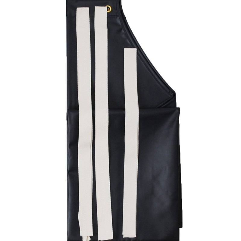 Fuji Vinyl Apron, Apron, Waterproof, Long, Bib, Commercial Use, White,