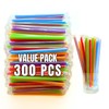 300 Pack Jumbo Smoothie Straws Mixfinite 3x100 Individually Wrapped 210mm