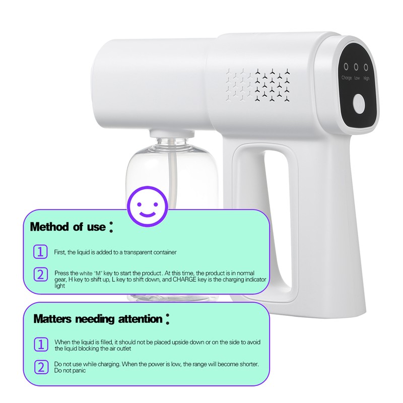 Portable Nano Atomizer, Electric Sprayer, Disinfectant Atomizer Bottle, Handheld Rechargeable