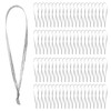 100 Pcs Christmas Ornament Ribbon Hangers, Thin Hand Tied Ornament