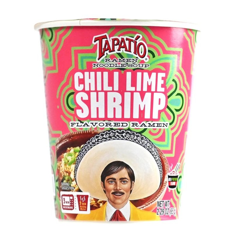 Tapatío Ramen Noodle Soup, Chili Lime Shrimp Flavored - Microwaveable
