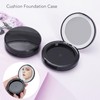 Cushion Foundation Case LED Light Round Mirror Compact Internal Case