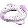 Soft Toilet Seat for Children Purple with Two Handles, One