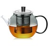 28OZ Glass Teapot with Infuser Stovetop Safe, 800ml Borosilicate Glass