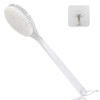 Mczxon Body Dry Brushing Back Scrubber With Curved Plastic Long