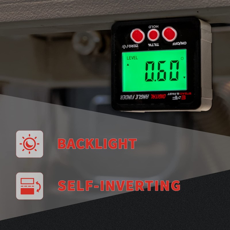 S&F STEAD & FAST Digital Angle Finder Gauge Magnetic Protractor