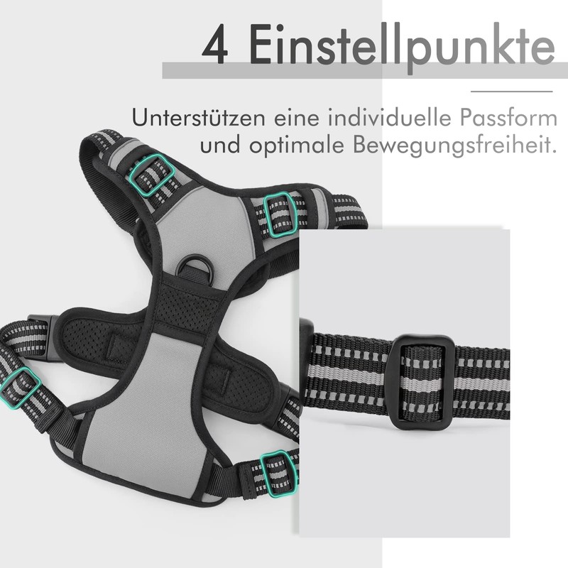 rabbitgoo Dog Harness for Medium Dogs, Anti-Pull Dog Harness with