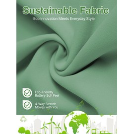 Sunzel Sustainable Butt Lifting Leggings for Women, No Front Seam High Waist Tummy Control Booty Sculpting Workout Yoga Pants 25" Ash Blue Medium