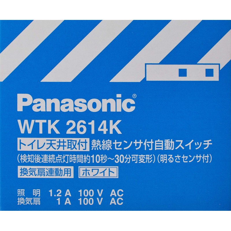 Panasonic WTK2614K Automatic SW Ventilation Fan with Heat Ray Sensor
