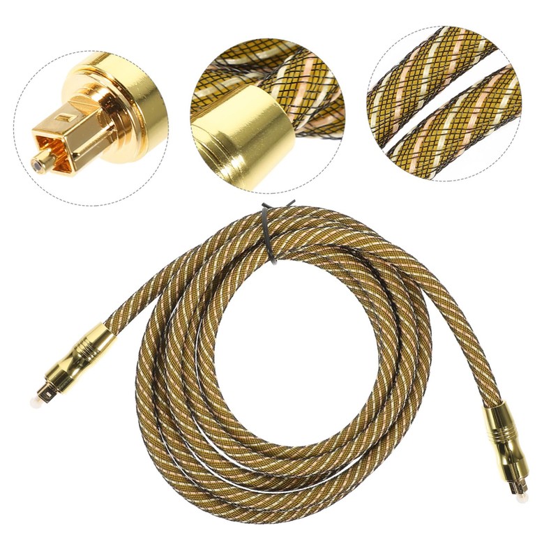 CAXUSD 2m Optical Audio Cable Male to Male -fi Sound