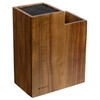 Navaris Knife Block & Utensil Organiser - Durable Acacia Wood