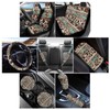 Wanyint Aztec Cow Print Retro Car Accessories Set 12 PCS,