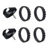 6 Pcs Replacement Front Caster Wheel Assembly and Wheel Tyres