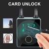 Smart Fingerprint Password Padlock Card APP Key Access Theft Proof