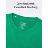 Mens Plain T Shirts Soft Tri-Blend(Kelly Green,M)