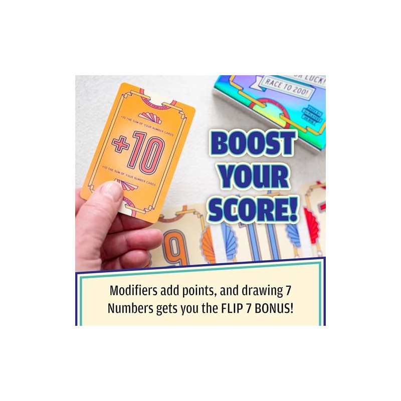 USAOPOLY Flip 7 Peg (English Version)