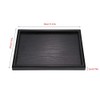 Wooden Tea Tray,Rectangular Black Solid Wood Tea Coffee Snack Fruit