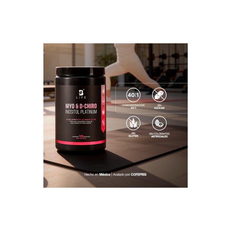 Myo Chiro Inositol 120 Días Consumo Mezcla Platinum 492 Gramos