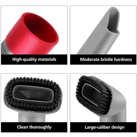 Crevice Tool and Dust Brush Upholstery Tool Compatible with Shark Navigator Lift-Away Vacuum Cleaner Models NV500, NV501, NV502, NV560, Compare to Part No.X11FC500 Gray