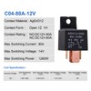 Ehdis 2 Pack Car Relay 12V 80 AMP 5 Pin,