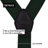 DonDon® Men's braces, wide, 4 clips, with Y-shaped leather, elastic