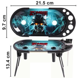 Rolling Tray with Cone Stuffer Station to Stuff Full Size and Standard Sized Cones - 21 cm x 9.5 cm Rolling Tray with Tools Included to Help Stuff Your Cones Easily (Fear The Zombie)