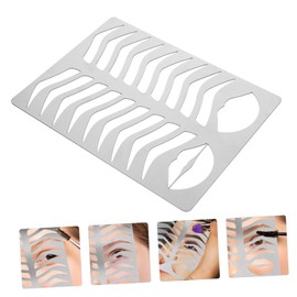 Healeved Unique Eyebrow Exercise Template Stainless Steel Brow Lip Mold Easy to Use Stencil for Brow Shape