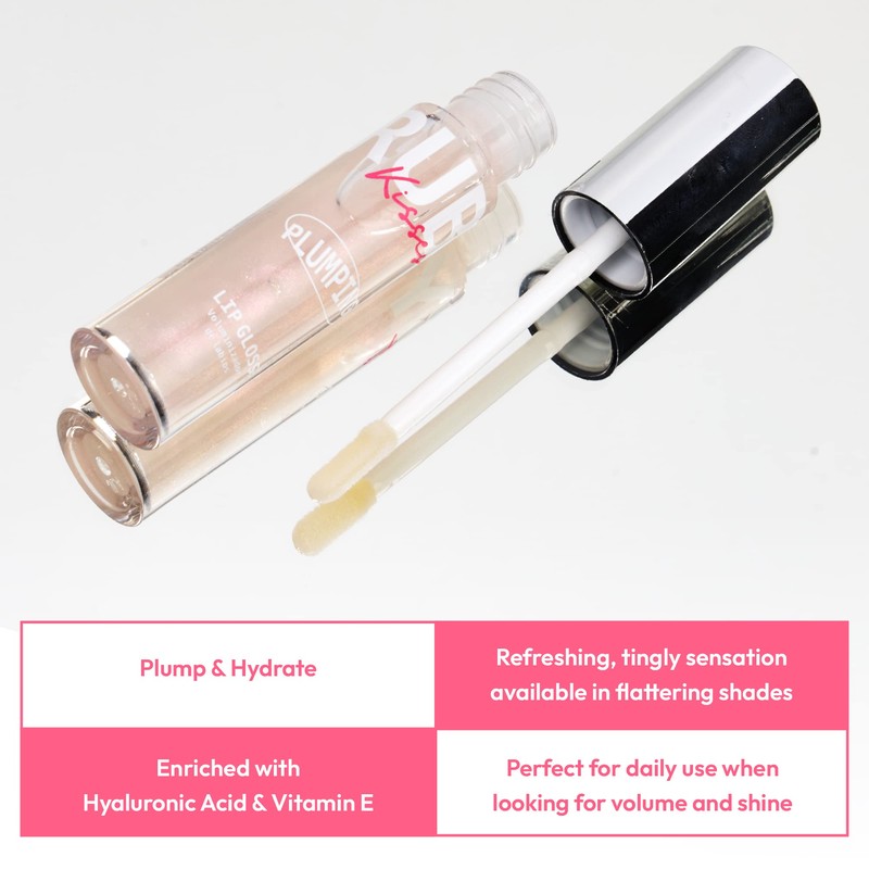 Ruby Kisses Plumping Lip Gloss – Hydrating, Volumizes, High-Shine, Cruelty-Free