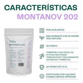 Montanov 202 Auto Emulsioante Natural Cremas Solidas 500g Momento De Aplicación Día/noche Tipo De Piel Todo Tipo De Piel