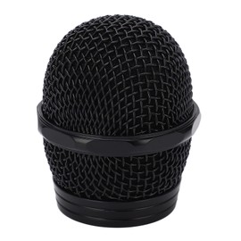 Microphone Ball Head Mesh Grill Microphone Mic Mesh Cover Stainless Steel Mic Mesh Cover Replacement Black
