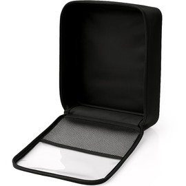 Travel Shoe Bag with Mesh Pocket – Shoe Packing Bags for Travel Women, Moms & Nurses – Water-Resistant Shoe Organizer with Clear Lid for Luggage or Gym