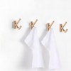 Brushed Gold Bathroom Hand Towel Wall Hooks, Coats Robes Loofah
