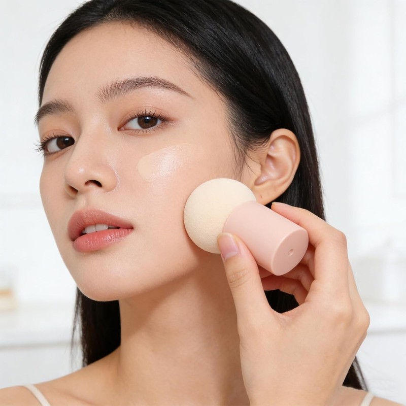 5 Piezas Esponja de Maquillaje en Forma de Champiñón con