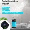 Outdoor Camping Shower Portable Electric Shower Pump IPX7 Waterproof for