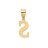 14k Yellow Gold Letter S Pendant Necklace Charm for Women