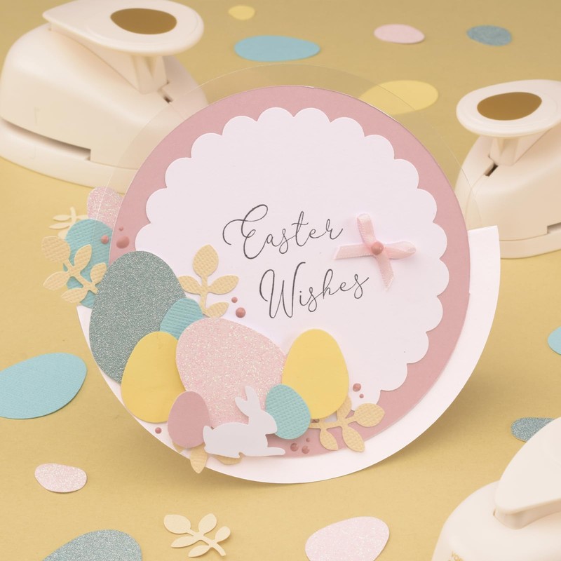 Vaessen Creative Craft Paper Punch - Eggs - 3 Pcs